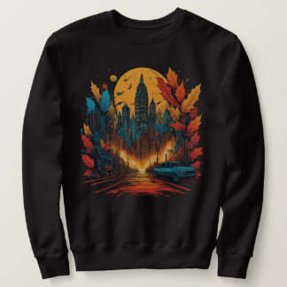 Fall vibes with Street Leaves Pumpkins Muschrooms Sweatshirt