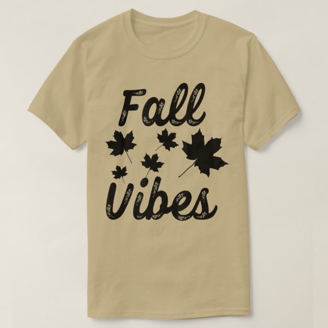 Fall VibesAutumn Fall Leaves  T-Shirt (Design Front)
