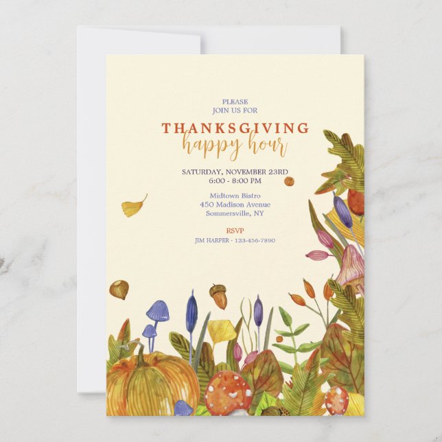 Fall Vibrancy Invitation (Front)