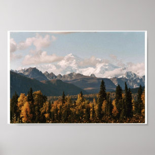 Fall View of Denali, Mt. McKinley Poster