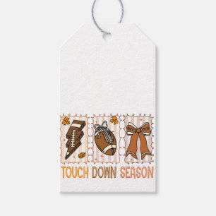 Fall Vintage Football Game Day Gift Tags