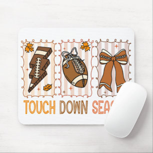 Fall Vintage Football Game Day Mouse Pad