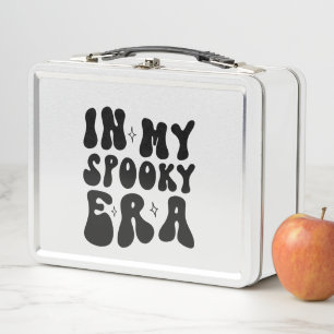 Fall Vintage In My Spooky Era Retro Halloween Metal Lunch Box