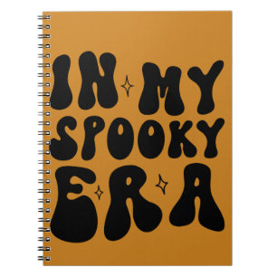 Fall Vintage In My Spooky Era Retro Halloween Notebook