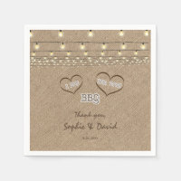 Fall Vintage String Lights Burlap I DO BBQ