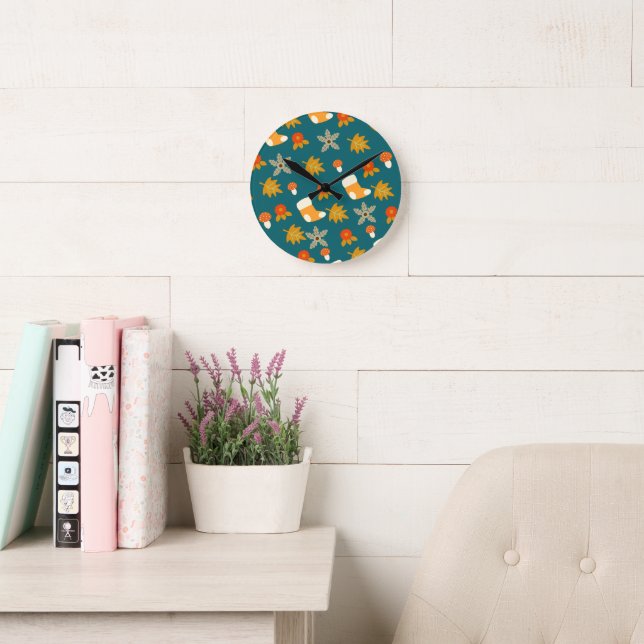 Fall Wall Clock (Reading Room)