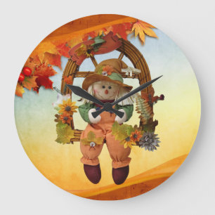Fall Wall Clock