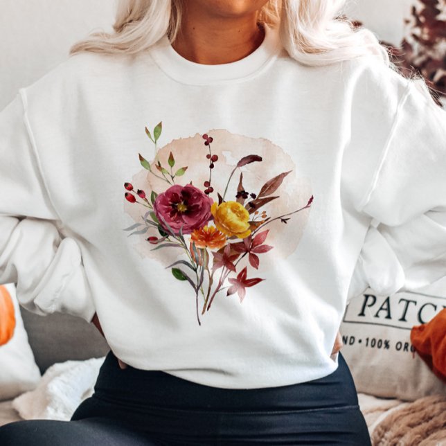 Fall Watercolor bouquet  Sweatshirt (Creator Uploaded)
