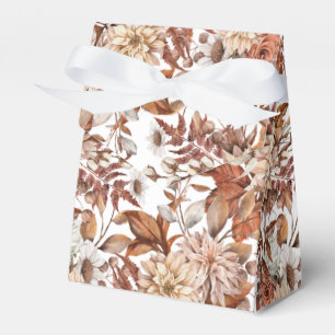 Fall Watercolor Floral  Baby Shower Favour Box