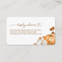 Fall Watercolor Pumpkin Display Shower
