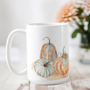 Fall Watercolor Pumpkins Coffee Mug