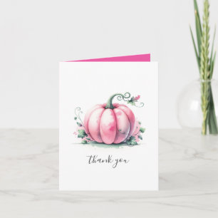 Fall Watercolor Thank You Card