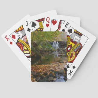 Fall Waterfall and Creek Pennsylvania Nature Playing Cards