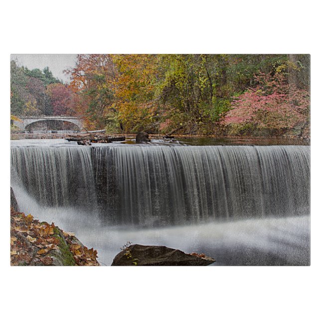 Fall Waterfall at Vanderbuilt Cutting Board (Front)