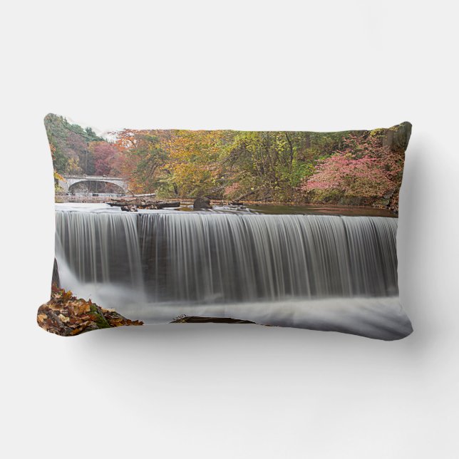 Fall Waterfall at Vanderbuilt Lumbar Cushion (Front)