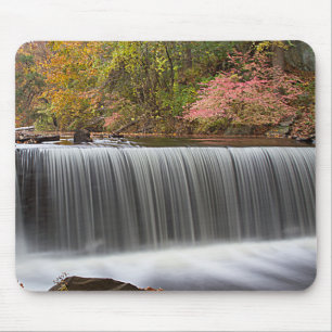 Fall Waterfall at Vanderbuilt Mouse Pad
