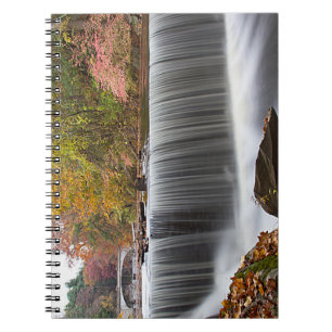 Fall Waterfall at Vanderbuilt Spiral Notebook