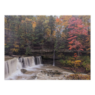Fall Waterfall in Cleveland Photo Print