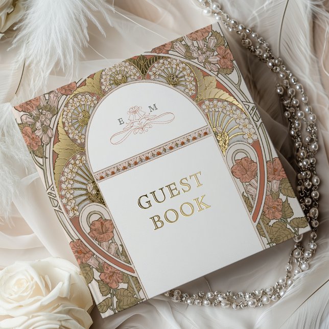 Fall Wedding Art Nouveau Guest Book (Creator Uploaded)