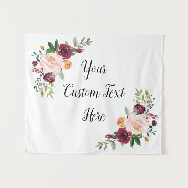 Fall Wedding Backdrop, Autumn Wedding Decorations Tapestry (Front (Horizontal))