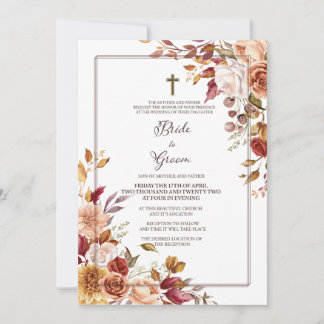 Fall Wedding Invitation