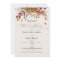 Fall Wedding Invitation Burnt Orange Modern Script