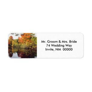 Fall Wedding Invite Return Address Stickers