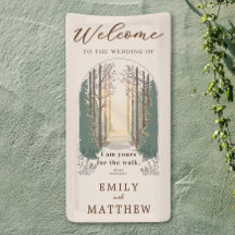 Fall Wedding Modern Rustic Elegant Forest Welcome