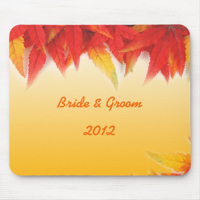 Fall wedding mouse pad (Front)