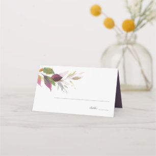 Fall Wedding Theme Place Card