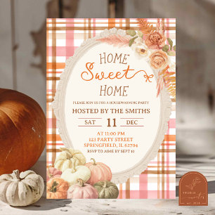 Fall Whimsical Pumpkin Housewarming Party Invitation