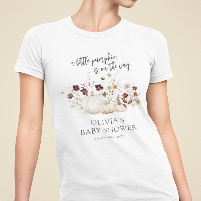 Fall Wildflower Baby Shower Tri-Blend Shirt (Creator Uploaded)