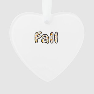 Fall with Pumpkin Background Autumn Season Printab Ornament