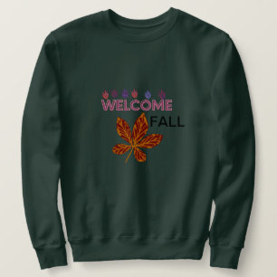 Fall Women T-Shirt W hite and Pink Sweatshirt
