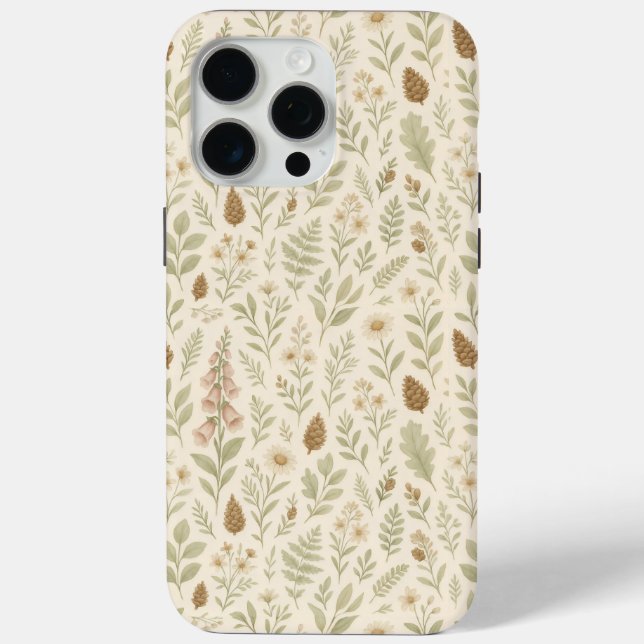 Fall Woodland Botanical Pattern | Autumn Dreams Case-Mate iPhone Case (Back)