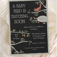 Fall Woodland Cardinal Nest Baby Shower