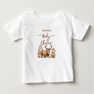 Fall Woodland Deer Baby Shower Balloon T-Shirt