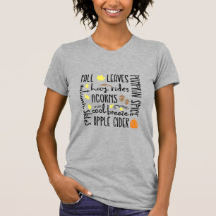Fall Words T-Shirt