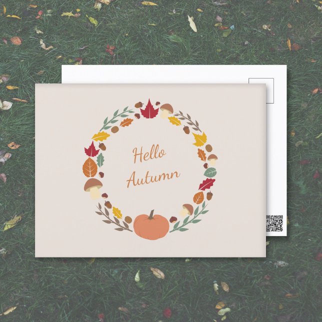 Fall Wreath Postcard (Fall Wreath Postcard)