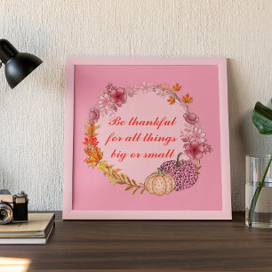 Fall Wreath Quote Poster