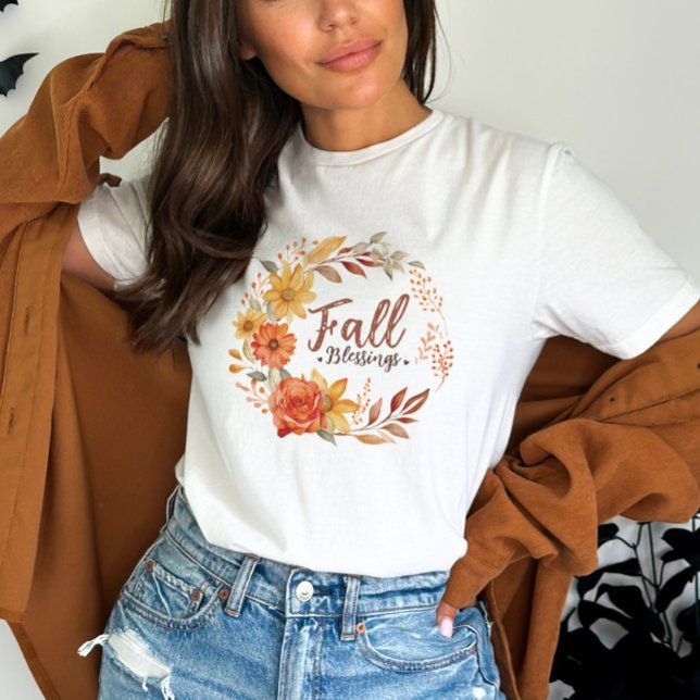 Fall Wreath Quote T-Shirt (Creator Uploaded)