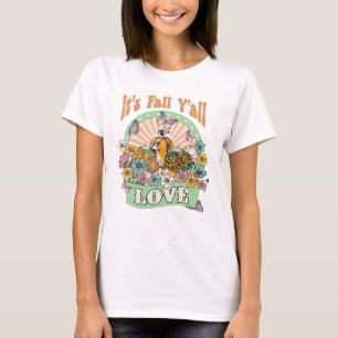 Fall Y all Vintage Flower Pumpkin  T-Shirt