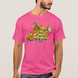 Fall Y'all Cute Gnomes Truck Pumpkin Autumn Tree F T-Shirt