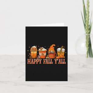 Fall Y'all Gnome Halloween Card