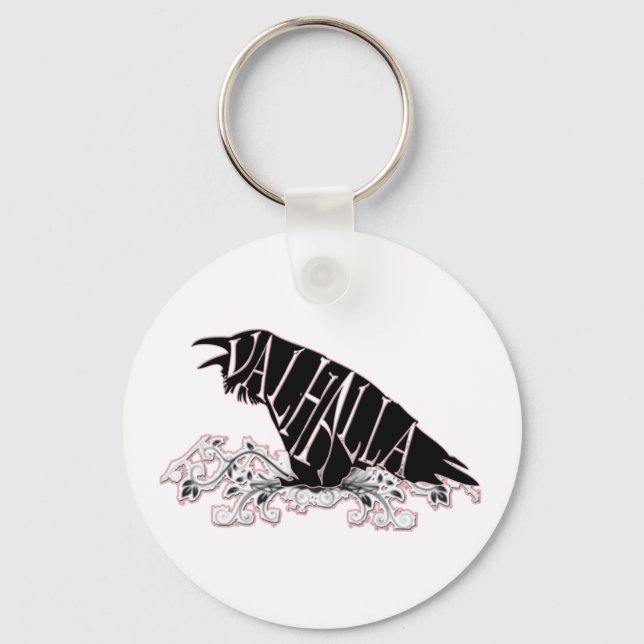 Fallegur Raven Valhalla Key Ring (Front)