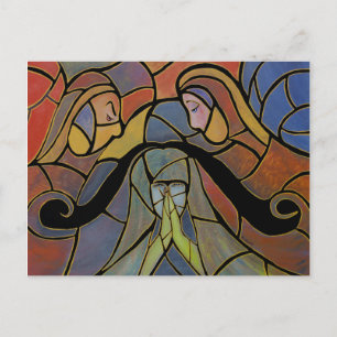 Fallen Abstract Art Postcard