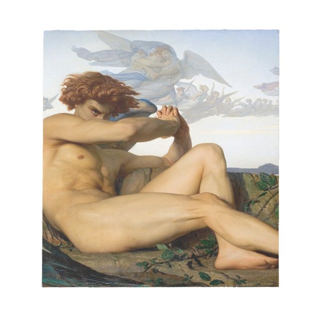 Fallen Angel Alexandre Cabanel Original Notepad (Front)