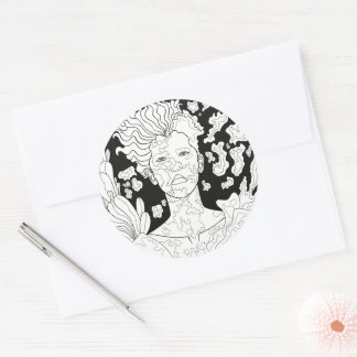 Fallen Angel Classic Round Sticker