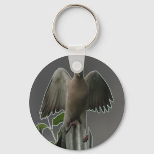 Fallen Angel Dove Keychain