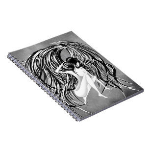 Fallen Angel grey Notebook
